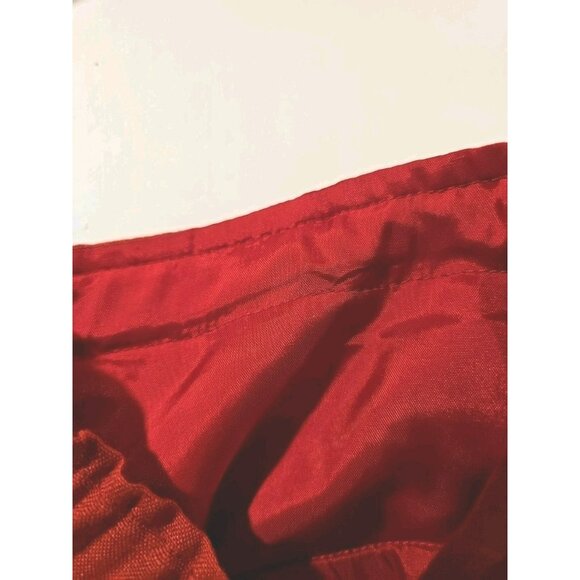 Francesca Mammoliti Red Brick Wide Leg Linen Drawstring Pants Women Sz 14 - Picture 6 of 12